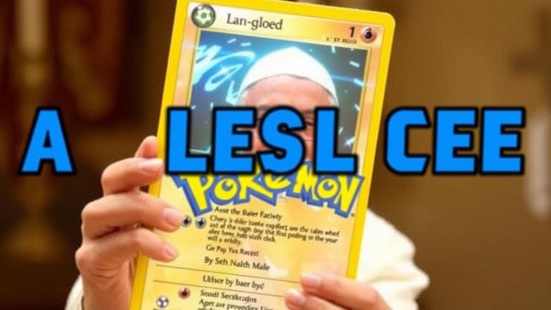 The Pope Just Blessed A Holographic Pokémon Card
