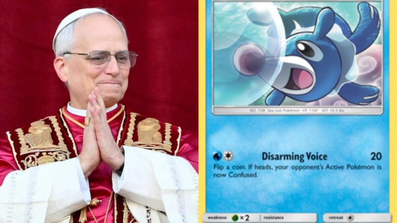 Pope Leo Signed a Popplio 'Pokémon' Card in the Cutest Vatican Sanctioned Interaction