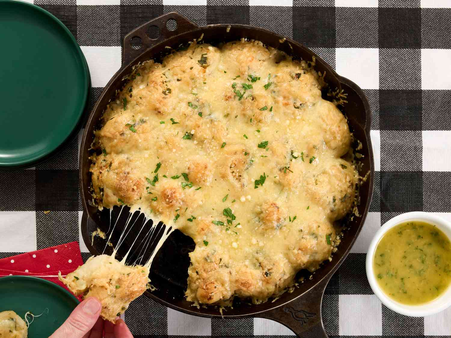 Easy, Cheesy Pull- Apart Garlic Knots