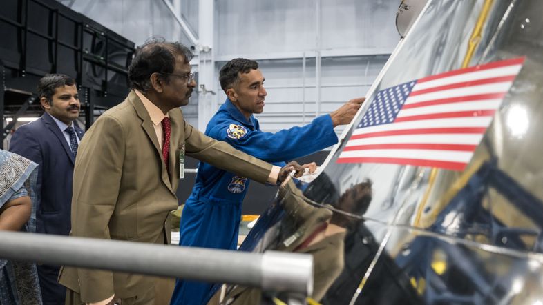 NASA Hosts ISRO Officials at Johnson, Kennedy