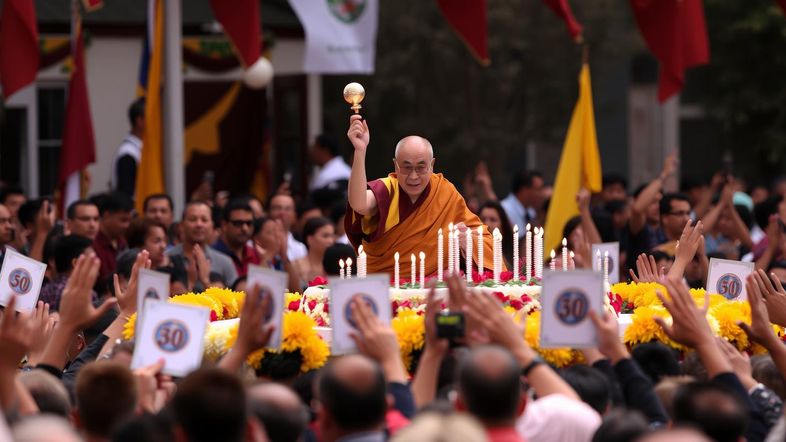Thousands turn out to celebrate Dalai Lama's 90th birthday