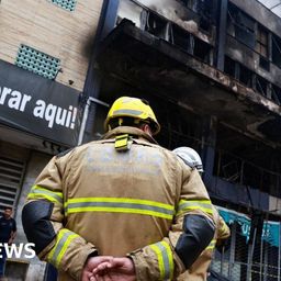 Brazil fire: 10 killed in homeless guesthouse fire