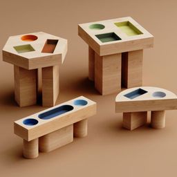 Shapes Become Supports in the Designated Side Table Series