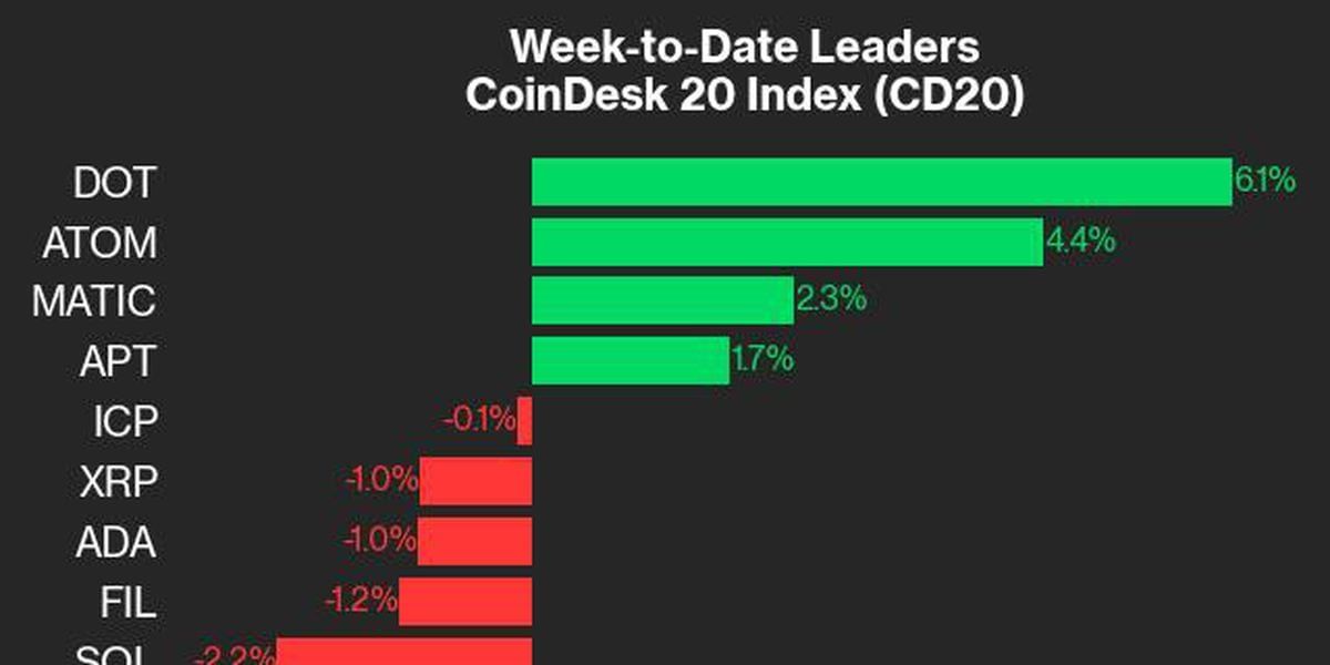 Polkadot and Cosmos Gain in a Rocky Week for Crypto: CoinDesk Indices Market Update